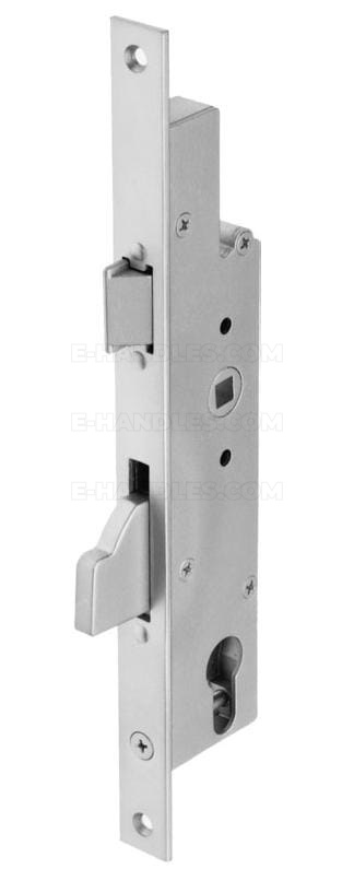SOBINCO / REYNAERS 8601-20-35 - PZ 92 mm, dormas 35 mm, czoło płaskie 20 mm - zamek zapadkowo-zasuwkowy do profili metalowych